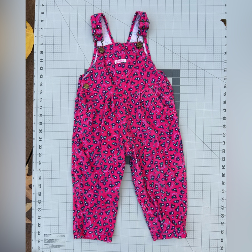 Vintage 90’s Pink Kids Overalls